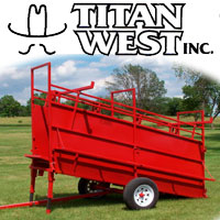 Portable Cattle Loading Chute by Titan West Inc.