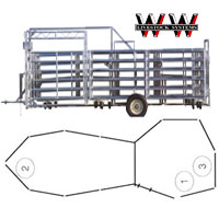 WW Express Portable Corral for Working Cattle