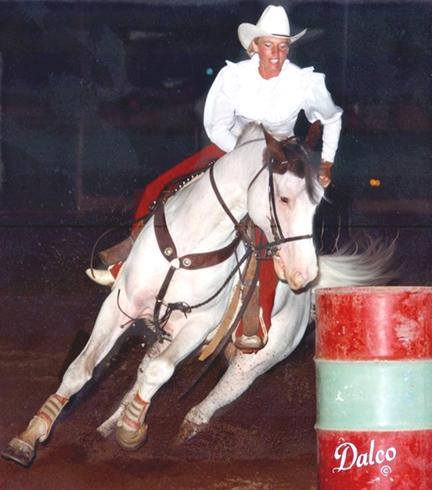 Donna showing Paint Horses in the 80's 