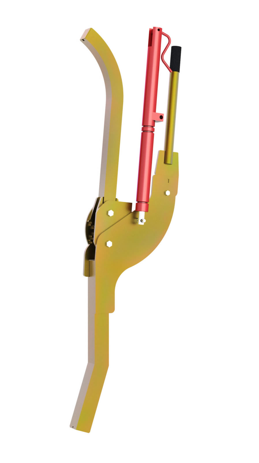 4 Rivers Diamond Vet Squeeze Chute, Parallel Squeeze, Single Side Exit, Galvanized - Cow in Headgate