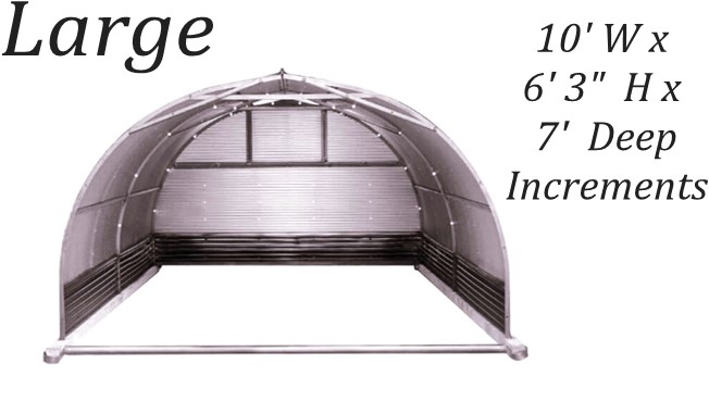 Port-A-Hut Large Shelter works extremely well for feeder pigs, goats, sheep, calves, ostrich, emu, lamas and even some zoo animals. 