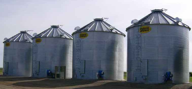 Sioux Farm Storage Grain Bins