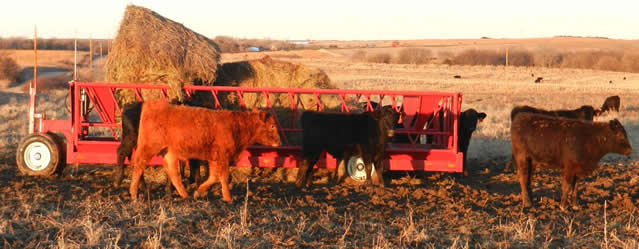 Titan West 20' Portable Hay Wagon Cattle Feeder