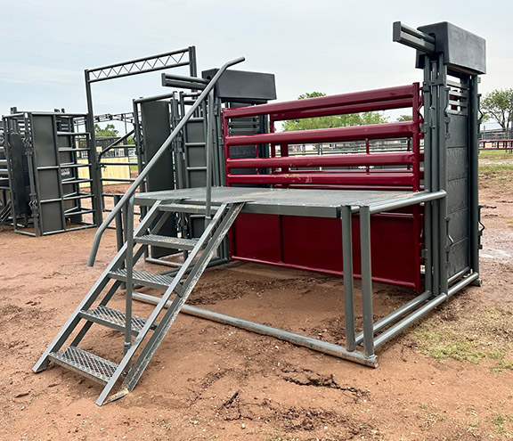 WW Old Style Bucking Chutes Shown in Red ( an Optional Upcharge Color )