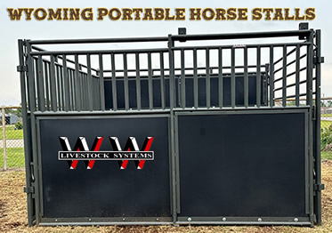 WW Wyoming Horse Stalls Portable for Expos and Fairs